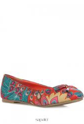 Балетки на каблуке Marie Collet 11600-5, разноцветные (текстиль)