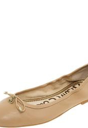 Балетки женские на каблуке Sam Edelman, бежевые кожаные