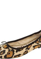 Балетки женские на каблуке Sam Edelman, леопардовые кожаные