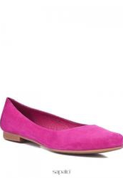 фото Балетки на каблуке Covani 865-5-T215, ярко-розовые (замша фуксия)