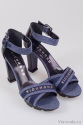 Босоножки на каблуке Richmond R-5031, синего цвета