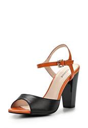 Босоножки на толстом каблуке Covani CO012AWAPG83, оранжево-черные