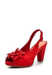 Босоножки на толстом каблуке Marco Tozzi MA143AWFS248, красные