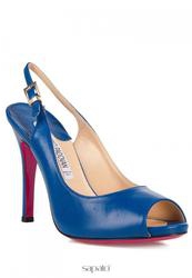Босоножки на каблуке Luciano Padovan LGS794, синие