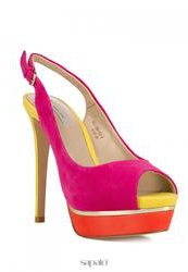 Босоножки на высоком каблуке Paolo Conte 41-160-23-2, розовые/цветные