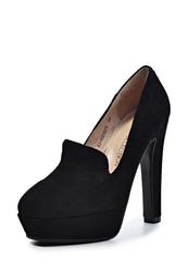 Туфли-лоферы женские Elche EL242AWJX762, черные на каблуке