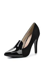 Туфли-лоферы женские Friis & Company FR004AWKL519, черные/каблук