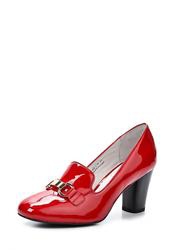 Туфли-лоферы женские на каблуке Sinta SI293AWBDD87, красные лаковые