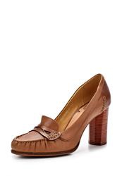 Туфли-лоферы на каблуке Palazzo D'oro PA001AWBAG51, коричневые