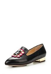 Лоферы женские на каблуке Grand Style GR025AWBJA37, черные
