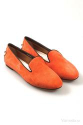 Туфли-лоферы женские Franz Muller FM-07103, оранжевые