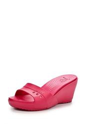 Сабо женские на платформе Crocs CR014AWAUV71, розовые