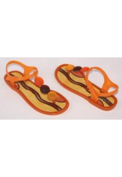 Сандалии летние женские Menghi Shoes, оранжевые