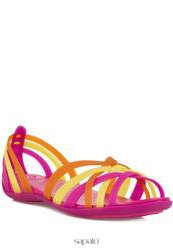 Яркие летние женские сандали Crocs 14121-664, разноцветные