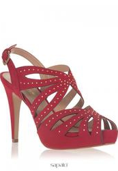 фото Босоножки на платформе и каблуке Rio Couture 16007, бордовые