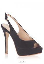 Босоножки на высоком каблуке Rio Couture 60301, черные/платформа