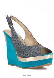 фото Босоножки на платформе Just Couture B300, серо-голубые