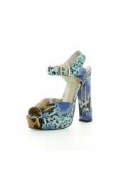 фото Босоножки на платформе Just Couture R1305-02, синие/мультицвет