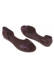 Босоножки с закрытой пяткой Menghi Shoes, темно-коричневые (резина)