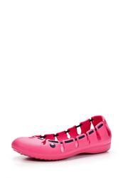 Балетки женские Crocs CR014AWAUU59, ярко-розового цвета