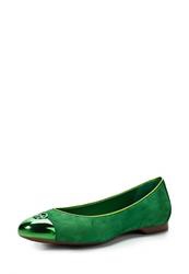 фото Балетки на каблуке Gianmarco Lorenzi GI634AWAWD06, зеленые (велюр)