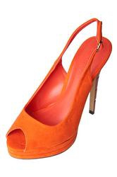 Босоножки на высоком каблуке Svetski 1731120925501, оранжевые