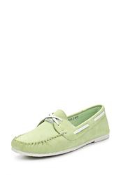 Мокасины женские Wilmar WI064AWAPV35, зеленые на шнурках