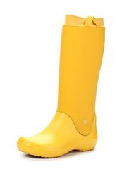 фото Женские резиновые сапоги Crocs CR014AWKC304, желтые