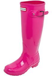 фото Резиновые сапоги женские Hunter W23616, розовые высокие