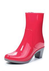 Сапоги резиновые женские Mon Ami MO151AWDO175, красные/каблук