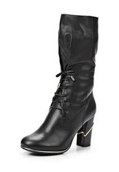 Сапоги женские на каблуке Grand Style GR025AWCHP88, черные на шнуровке