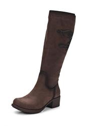 фото Сапоги женские на каблуке Grand Style GR025AWCHP41, коричневые