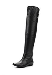 Сапоги-ботфорты женские Elche EL242AWJX856, черные кожаные