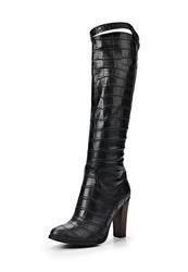 Сапоги женские на каблуке ARZOmania AR204AWJL071, черные кожаные
