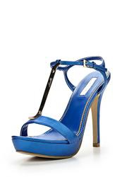 Босоножки на каблуке Inario IN029AWBDZ64, синие