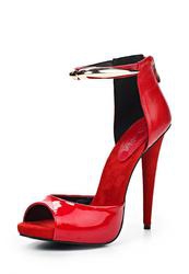 фото Босоножки на высоком каблуке Lamania LA002AWAAB29, красные
