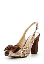 фото Босоножки на толстом каблуке KARELLA KA008AWBES99, коричневые/мультицвет