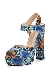 фото Босоножки на толстом каблуке Just Couture JU663AWAGS13, синие/мультицвет
