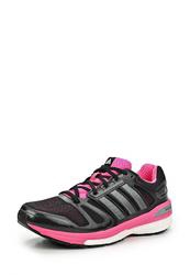 Кроссовки женские adidas Performance AD094AWCBA32, черные с розовым