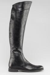 Женские сапоги-ботфорты Alberto Bressan 7141C, черные кожаные