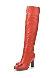 фото Женские ботфорты на каблуке Grand Style GR025AWCHP81, красные (кожа)