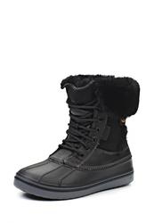 фото Ботинки женские на шнурках Crocs CR014AWIP177, черные высокие