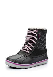 Ботинки женские Crocs CR014AWIP174, черные на шнурках
