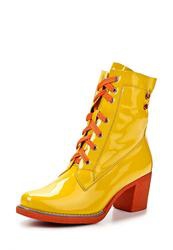Ботинки женские на каблуке Vivian Royal VI809AWAXV63, желтые лаковые