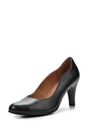 Туфли женские на каблуке Caprice CA107AWCEM25, черные (кожа)