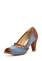 Туфли на каблуке с открытым носом Wilmar WI064AWAPW24, коричнево-синие