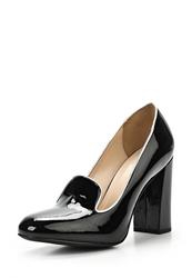 Лаковые туфли-лоферы на толстом каблуке Dali DA002AWBEH97, черные