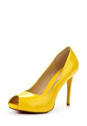 фото Лаковые туфли с открытым носом на каблуке Dali DA002AWBEI27, желтые