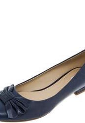 Туфли на низком каблуке Geox D4279A 00090 C4002, синие кожаные