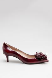 фото Туфли на низком каблуке Emporio Armani AR1-X3I012, красные кожаные